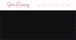 Desktop Screenshot of ginadearing.com